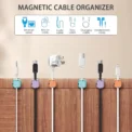1/3/6PCS Magnetic Cable Organizer Cables Clips Adjustable Cord Holder Under Desk Cable Management Wire Keeper Organizer Holder - Image 5