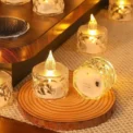 Flameless LED Light Candle LED Crystal Candle Light Transparent Shell Electronic Night Lamp Dating Party Holiday Home Decoration - Image 3