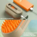 Steam Brush Cat Brush Cats Vaporizer Pet Hair Brush Remover Pets Cleaning Steamy Spray Massage Comb 3in1 Grooming Supplies - Image 6