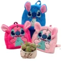 New Stitch Plush Backpack Cartoon Fashion 3d Mini Women's Backpack Large Capacity Cute Children's Schoolbag C - Image 3