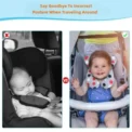 Baby Age 1-6 Travel Pillow for Head and Neck, Upgraded Baby Support Pillow, Baby Neck Pillows for Car Seat,Pushchair,Travel - Image 2
