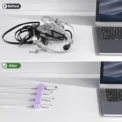 1/3/6PCS Magnetic Cable Organizer Cables Clips Adjustable Cord Holder Under Desk Cable Management Wire Keeper Organizer Holder - Image 2