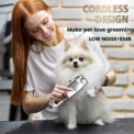 Professional Dog Hair Clipper All Metal Rechargeable Pet Trimmer Cat Shaver Cutting Machine Puppy Grooming Haircut Low Noice - Image 4