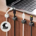 6 Piece Cable Organizer Magnetic Plug Box Silicone Cable Winder Flexible Cable Management Clips For Mouse Earphone - Image 4
