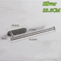 Stainless Steel Non-perforated Shelf Paper Towel Rack Kitchen Cling Film Storage Rack Wall-mounted Bathroom Roll Paper Rack - Image 5