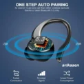 Headphones Bluetooth 5.3 Wireless Bass Stereo Over Ear Earbuds ENC Noise Cancelling Mic with Earhooks 48H Playback LED Display - Image 5