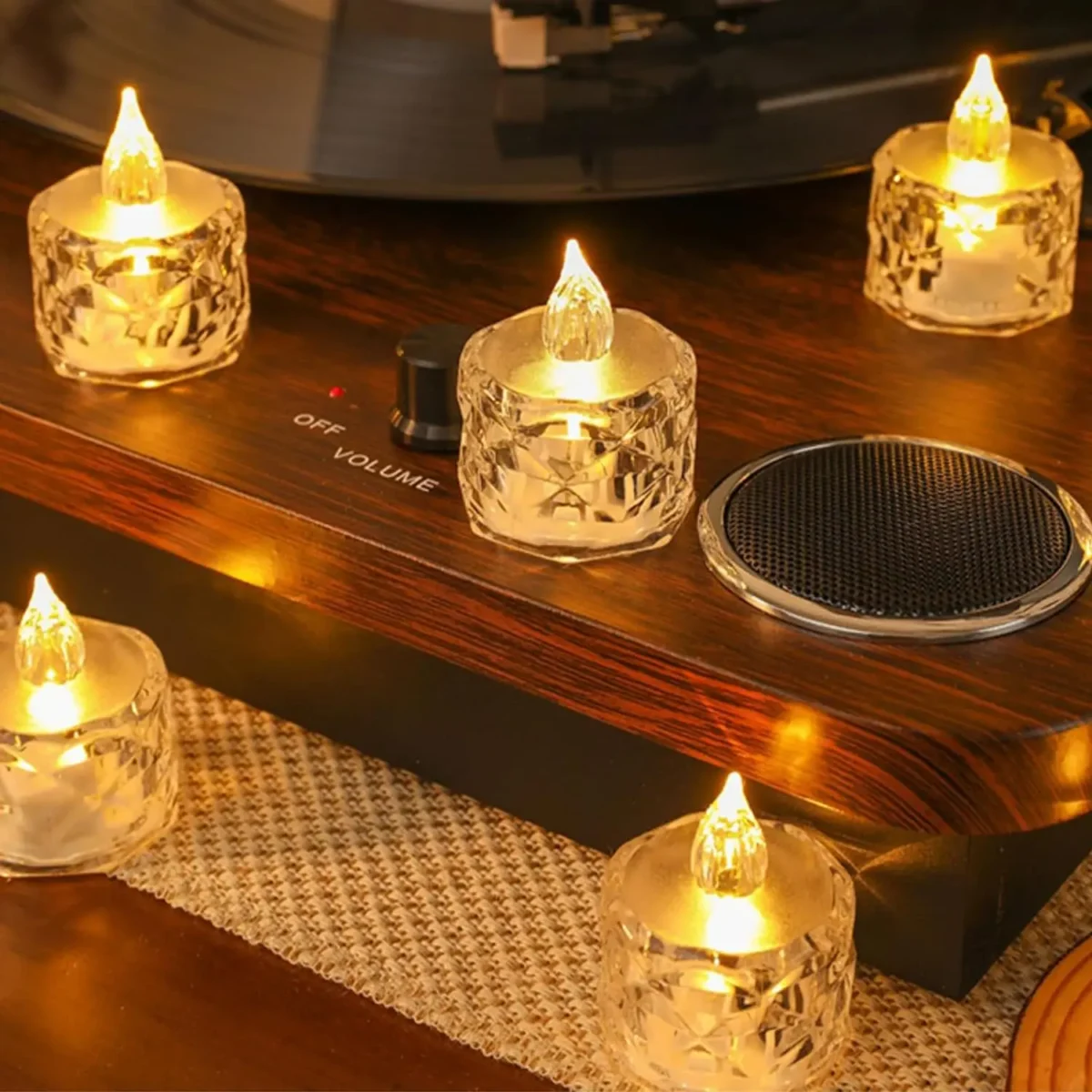 Flameless LED Light Candle LED Crystal Candle Light Transparent Shell Electronic Night Lamp Dating Party Holiday Home Decoration - Image 6