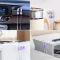 1/3/6PCS Magnetic Cable Organizer Cables Clips Adjustable Cord Holder Under Desk Cable Management Wire Keeper Organizer Holder - Image 3