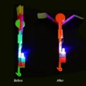 Amazing Light Toy Arrow LED Light Toys Outdoor Party Fun Gift Rubber Band Catapult Glow In The Dark Rocket Helicopter Flying Toy - Image 5