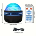 LED Galaxy Projector Light Colorful Galaxy Sky ProjectorUSB Powered Night Light for Christmas, Party and Gathering - Image 2