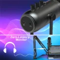 Professional USB Streaming Podcast PC Microphone Studio Cardioid Condenser Mic Kit with Boom Arm For Recording YouTube - Image 2