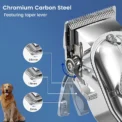 Professional Dog Hair Clipper All Metal Rechargeable Pet Trimmer Cat Shaver Cutting Machine Puppy Grooming Haircut Low Noice - Image 2