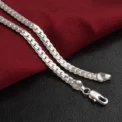 20-60cm 925 Sterling Silver Luxury Brand Design Noble Necklace Chain For Woman Men Fashion Wedding Engagement Jewelry Gifts - Image 2