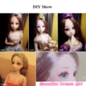 30cm Doll Toys for Girls 1/6 BJD Dolls Body Make-up 3D Eyes Beautiful Princess Baby Girl Dolls Plastic DIY Toy for Girls - Image 6