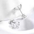 Smyoue Each 0.2-2CT GRA Certified Moissanite Stud Earrings for Women 4 Claw Sparkling Wedding Party Jewelry Sterling Silver S925 - Image 4