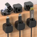 6 Piece Cable Organizer Magnetic Plug Box Silicone Cable Winder Flexible Cable Management Clips For Mouse Earphone - Image 2