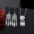 URMYLADY Fine 925 Sterling Silver Charm Necklace Earring Jewelry for Women Retro Set Wedding Gift TRENDY - Image 2