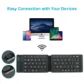 Folding Bluetooth Keyboard For IPAD Mobile Tablet Notebook Portable Office Mini Wireless Keyboard Storage Three Systems Universa - Image 6