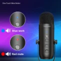 Professional USB Streaming Podcast PC Microphone Studio Cardioid Condenser Mic Kit with Boom Arm For Recording YouTube - Image 4