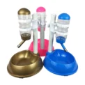 Automatic Pet Drinker Dog Bowls Water Bottles Universal Dog Waterer Feeder 2 in 1 Liftable Dispenser Puppy Supplies Space-saving - Image 2