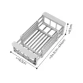 Adjustable Dish Drainer Stainless Steel Telescopic Drain Rack Fruit Vegetable Kitchen Organizer Sink Drain Perfect for Most Sink - Image 6