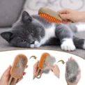 Steam Brush Cat Brush Cats Vaporizer Pet Hair Brush Remover Pets Cleaning Steamy Spray Massage Comb 3in1 Grooming Supplies - Image 3