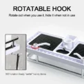 Shower Storage Holder Bathroom Shelf Pole Shelves Shampoo Tray Stand No Drilling Lifting Bathroom Shower Storage Rack Organizer - Image 4