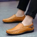 Leather Shoes Men Fashion Leather Genuine High Quality Luxury Comfortable Men Casual Driving Shoes Plus Size 37-47 - Image 3