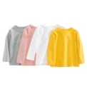 Teenage Tees|unisex Cotton Long Sleeve T-shirt For Kids - Solid Color Base Tee