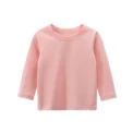 Teenage Tees|unisex Cotton Long Sleeve T-shirt For Kids - Solid Color Base Tee - Image 2