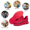 Steel Toe Safety Shoes for Men Women Lightweight Work Sneakers Puncture Proof Work Shoes Unisex Coustruction Safety Work Boots - Image 5
