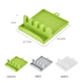 Kitchen Spoon Holders Fork Spatula Rack Shelf Organizer Plastic Spoon Rest Chopsticks Holder Non-slip Spoons Pad Kitchen Utensil - Image 6