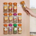 Plastic Clip Rack Organizer Accessories Jars | Kitchen Organizer Storage Spice - 1/4 - Image 2