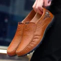 Leather Shoes Men Fashion Leather Genuine High Quality Luxury Comfortable Men Casual Driving Shoes Plus Size 37-47