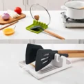 Kitchen Spoon Holders Fork Spatula Rack Shelf Organizer Plastic Spoon Rest Chopsticks Holder Non-slip Spoons Pad Kitchen Utensil - Image 2