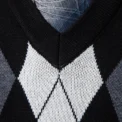 Mens Soft Sweater Vest Spring Autumn Sleeveless Knitted Pullover Husband Dad Fashion Knitted Vests Black Grey Plaid S-2XL - Image 6