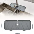 Kitchen Gadgets Silicone Faucet Absorbent Pad Shelf Sink Splash Catcher Countertop Protective Mat Bathroom Drain Mat Acceesories - Image 5
