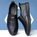 Business Leather Shoes Moccasin Shoes Breathable Men's Casual Loafers Comfortable Shoes for Men Summer Men's Sneakers - Image 3