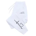Hot Sales Womens Sweatpants Daily Casual Pants High Quality Fitness Tracksuit Trousers Heart Print Street Sport Jogging Pants - - Image 3