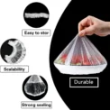 Reusable Disposable Food Cover Plastic Wrap Durable Elastic Food Lids For Bowls Elastic Plate Covers For Kitchen Food Saver Bag - Image 6