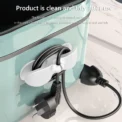 Power Cord Organizer Self-adhesive Rubber Electrical Appliances Wire Clamps Durable Charging Cable Holder for Home - Image 4