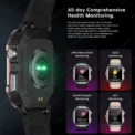 New For Xiaomi Military Smart Watch Men Waterproof Outdoor Sports Fitness Tracker Health Monitor 2.19" BT Call Smartwatch - Image 4
