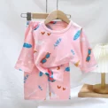Sets for Children Loungewear Long Sleeve Pajamas for Children Cute Deisgn Lightweight and Comfortable Fabric Sleepwear Outfit
