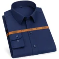 New men's dress shirt long sleeve thin free ironing business casual slim-fit fashion breathable high quality solid color - Image 2