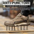 New Fashion Steel Toe Cap Shoes For Men Work Boots Puncture-Proof Safety Shoes Protective Working Shoes Security Sneakers - Image 4