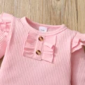 0-18 Months Newborn Baby Girl Clothes Set Infant Girl Long Sleeve Bodysuit + Camouflage Pants + Headband Cotton Clothing Suit - - Image 3
