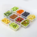 Kitchen Food Contianers Set, Microwave Dishwasher Safe BPA FREE 10pcs 840ML Containers Set With 10stickers and Marker - Image 2