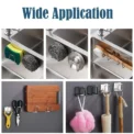 Kitchen Sink Sponge Rack Stainless Steel Drain Storage Holder Self Adhesive Wire Ball Rag Brush Drying Organizer Sink Wall Hooks - Image 5