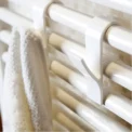 Hook White Coat Racks Heated Towels Hanging Hooks Transparent Shelf Kitchenware Heat Sink Bathroom Kitchen Gadgets Home Storage