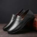 Men's Trendy Slip On Solid Colour Penny Loafer Shoes Comfy Non Slip Loafer Shoes
